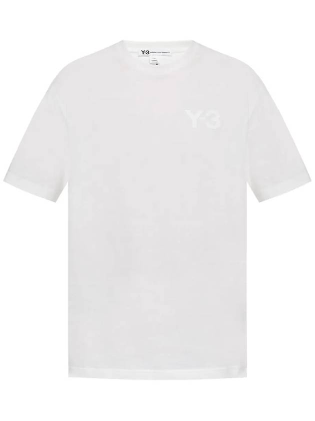 Casual Logo Short Sleeve T-Shirt White - Y-3 - BALAAN 2