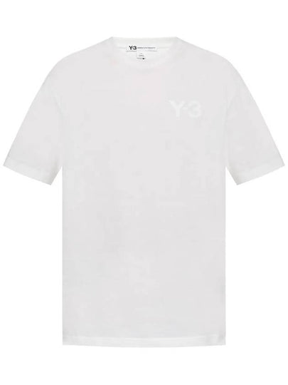 Casual Logo Short Sleeve T-Shirt White - Y-3 - BALAAN 2