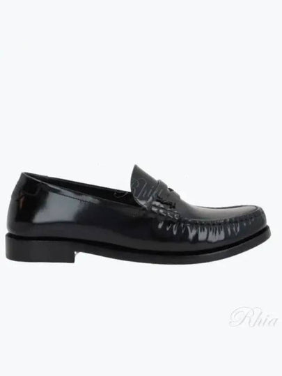 Women's Monogram Le Penny Loafer Black - SAINT LAURENT - BALAAN 2