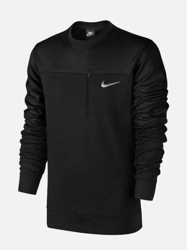 01727501010Advance 15 Fleece Pocket Crew TShirtBlack - NIKE - BALAAN 1