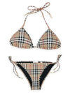 Women's Vintage Check Triangle Bikini Archives Beige - BURBERRY - BALAAN 3