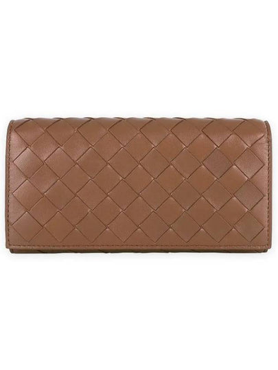 Intrecciato Flap Long Wallet Wood - BOTTEGA VENETA - BALAAN 2