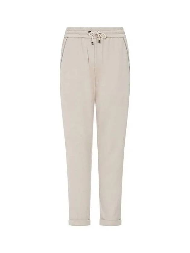 Women s Monili Pocket Banding Roll up Pants Beige 270812 - BRUNELLO CUCINELLI - BALAAN 1