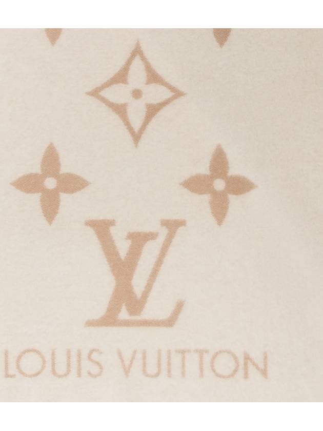 Reykjavik Monogram Cashmere Scarf Light Beige - LOUIS VUITTON - BALAAN 5