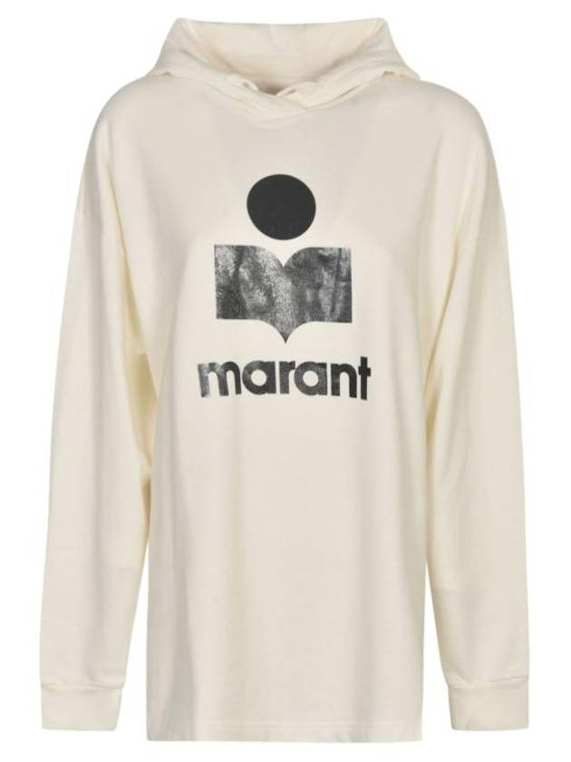 Marly Logo Hoodie White - ISABEL MARANT - BALAAN 2