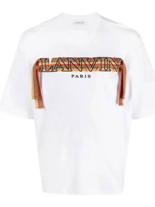 24 RMTS0026J198 01 Logo embroidered short sleeve t shirt - LANVIN - BALAAN 1