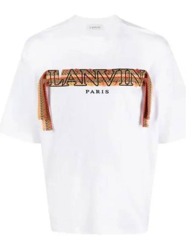 24 RMTS0026J198 01 Logo embroidered short sleeve t shirt - LANVIN - BALAAN 1