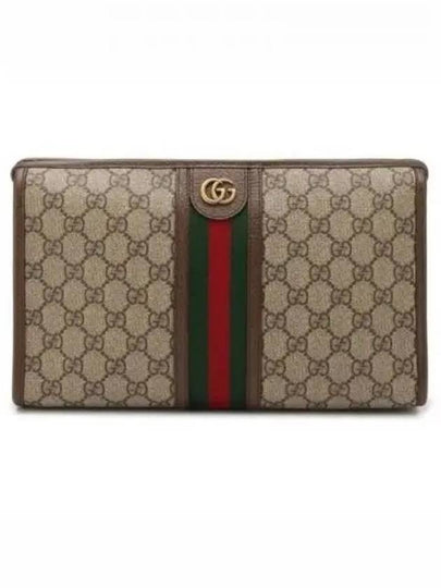 Ophidia GG Clutch Bag Beige Ebony - GUCCI - BALAAN 2