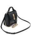 21 H647 Black Calfskin Gancini Boxies Small Top Handle 2WAY - SALVATORE FERRAGAMO - BALAAN 3