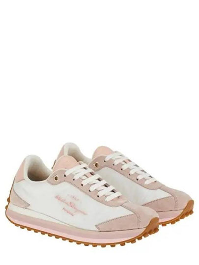 Panelled Low-Top Sneakers Pink - SALVATORE FERRAGAMO - BALAAN 2