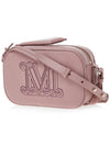 Elsa M Logo Leather Cross Bag Pink - MAX MARA - BALAAN.