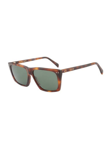 Eyewear Logo Square Acetate Sunglasses Havana - CELINE - BALAAN 1