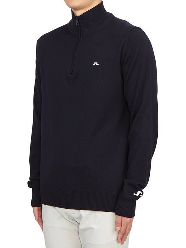 Men's Kian Zip-up Sweater Navy - J.LINDEBERG - BALAAN 3