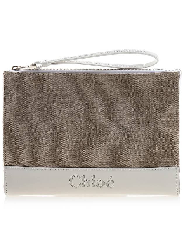 Sense Zipper Clutch Bag Beige White - CHLOE - BALAAN 2