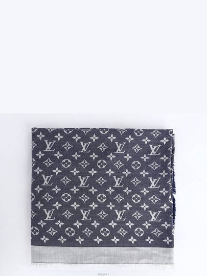 Monogram shawl blue gray 72599 - LOUIS VUITTON - BALAAN 2