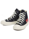 Chuck Taylor High Top Sneakers P1 K112 1 Black - COMME DES GARCONS - BALAAN 2