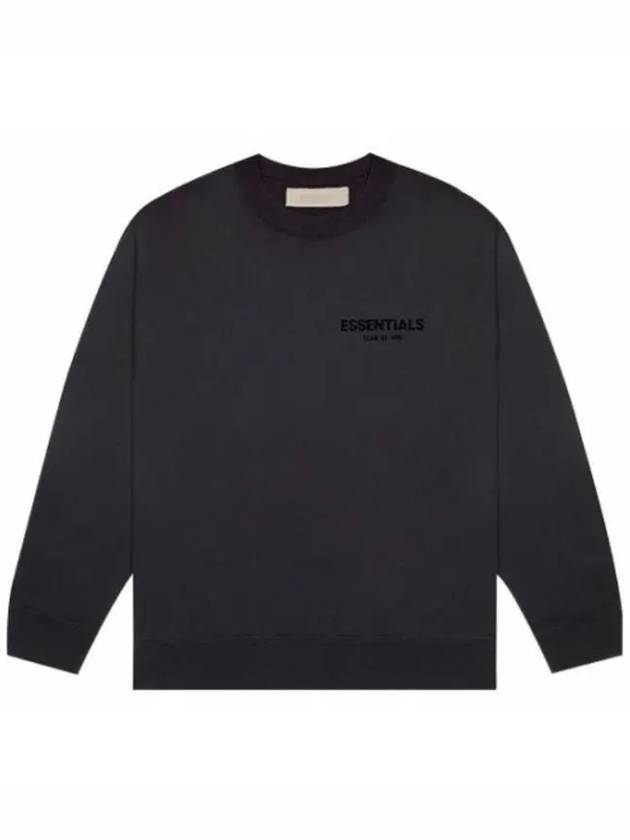 Logo Crew Neck Sweatshirt Black - FEAR OF GOD ESSENTIALS - BALAAN 2