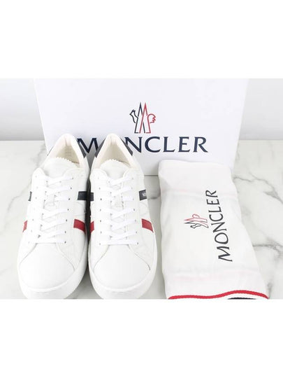 Three Stripes Logo Sneakers White 44 290 - MONCLER - BALAAN 2