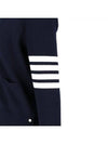 Milano Stitch 4 Bar Cardigan Navy - THOM BROWNE - BALAAN 4