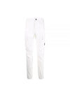 Stretch Sateen Loose Cargo Straight Pants White - CP COMPANY - BALAAN 2