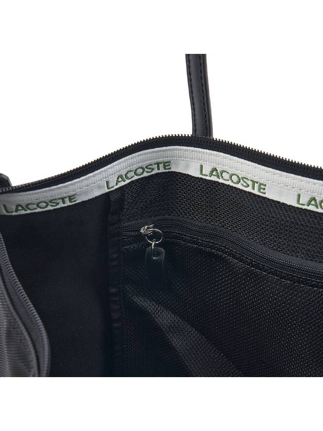 Logo Medium Vertical Tote Bag Black - LACOSTE - BALAAN 10