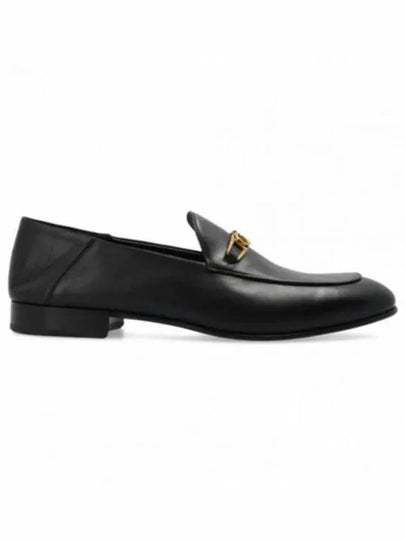 Gancini Ornament Moccasin Loafers Black - SALVATORE FERRAGAMO - BALAAN 2