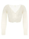 Le Alzou Cropped Cardigan White - JACQUEMUS - BALAAN 2