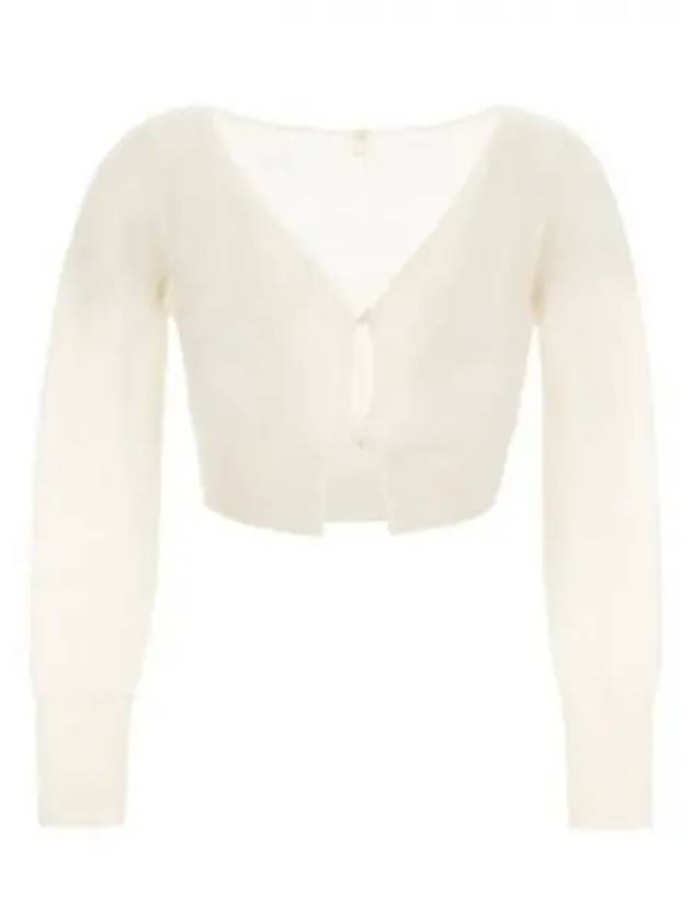 Le Alzou Cropped Cardigan White - JACQUEMUS - BALAAN 2