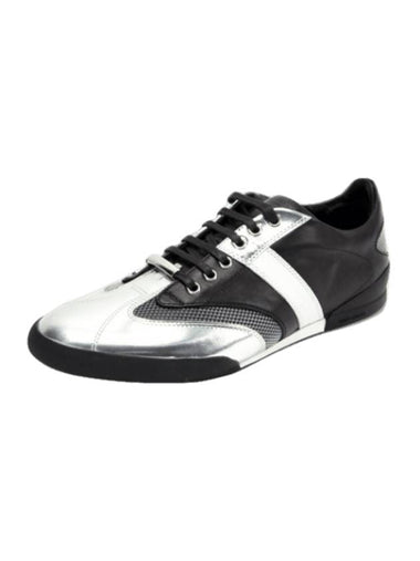 Two Tone Low Top Sneakers Black Silver - DIOR - BALAAN 1