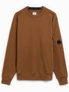 Diagonal Raised Fleece Lens Sweatshirt Toffee - CP COMPANY - BALAAN 2