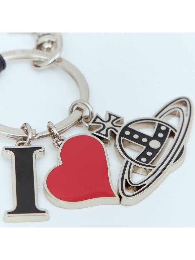 I Love Orb Charm Keyring Silver - VIVIENNE WESTWOOD - BALAAN 5