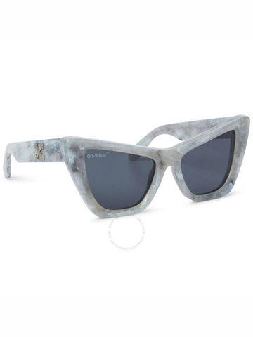 Off-White Edvard Grey Cat Eye Ladies Sunglasses OERI045 0807 57 - OFF WHITE - BALAAN 1