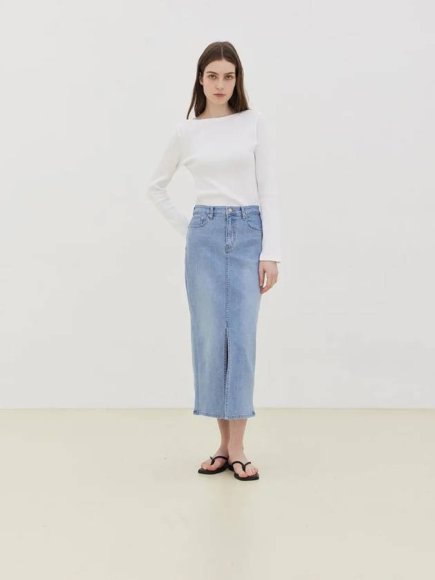 H Line Denim Long Skrit Light Blue - LESEIZIEME - BALAAN 7