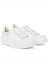 Deck Lace-up Plimsoll Low-top Sneakers White - ALEXANDER MCQUEEN - BALAAN 2