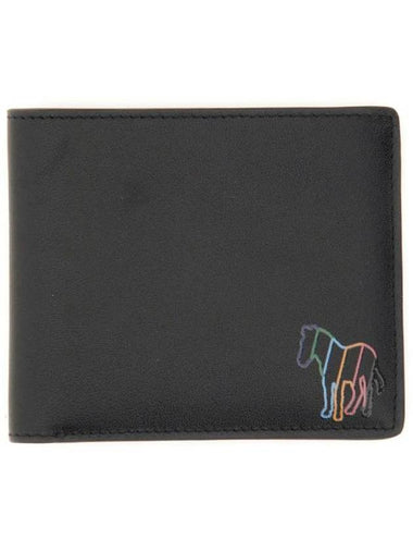 Rainbow Zebra Half Wallet Black - PAUL SMITH - BALAAN 1