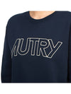 Women's brushed sweatshirt SWIW 408B BLUE - AUTRY - BALAAN 6