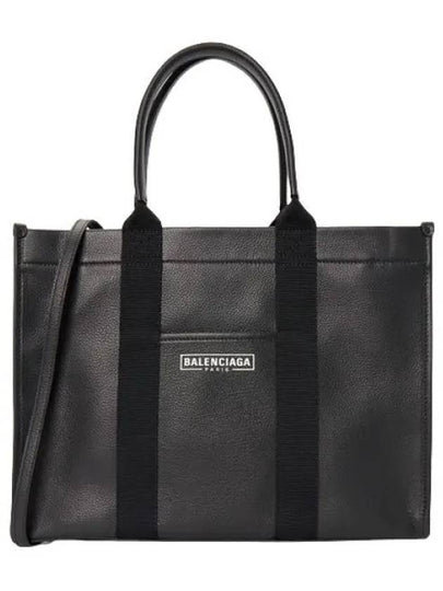 Hardware Medium Grain Calfskin Tote Bag Black - BALENCIAGA - BALAAN 2