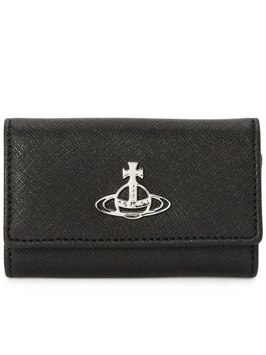 Logo Key Case Wallet Black - VIVIENNE WESTWOOD - BALAAN 2