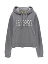 Numeric Logo Zip Hoodie Sweatshirt Grey - MAISON MARGIELA - BALAAN 1