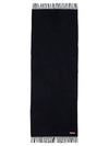 Canada New Canada black wool fringe muffler - ACNE STUDIOS - BALAAN 2