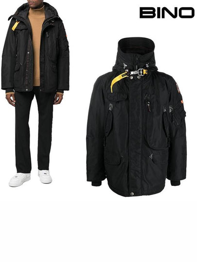 Right Hand Down Hooded Parka Black - PARAJUMPERS - BALAAN 2