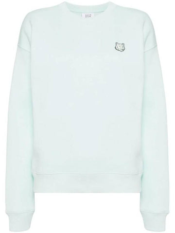 Bold Fox Head Patch Comfort Sweatshirt Peppermint - MAISON KITSUNE - BALAAN 1