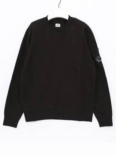 Lens Wappen Cotton Sweatshirt Black - CP COMPANY - BALAAN 2