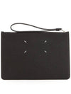 Small Leather Clutch Bag Black - MAISON MARGIELA - BALAAN 1