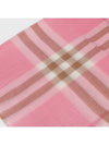 Check Wool Silk Muffler Pink - BURBERRY - BALAAN.