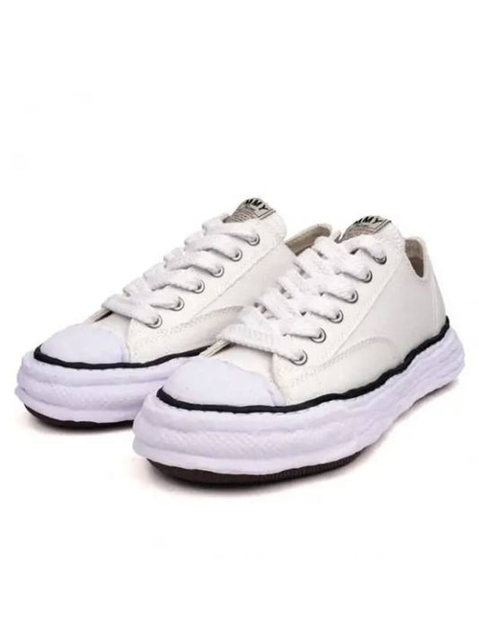 Peterson23 OG Sole Canvas Low Top Sneakers White - MAISON MIHARA YASUHIRO - BALAAN 1
