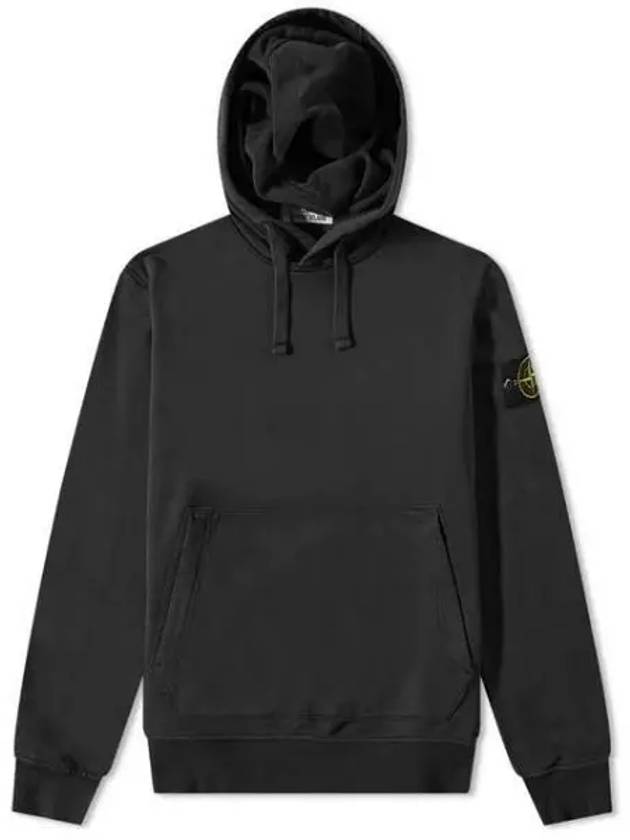 Wappen Patch Classic Fleece Hoodie Grey - STONE ISLAND - BALAAN 2