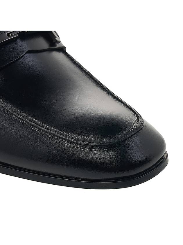 Double T Leather Loafers Black - TOD'S - BALAAN 10