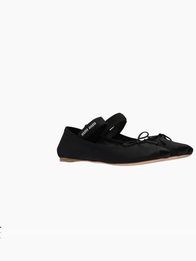 Satin Ballerinas Black - MIU MIU - BALAAN 5