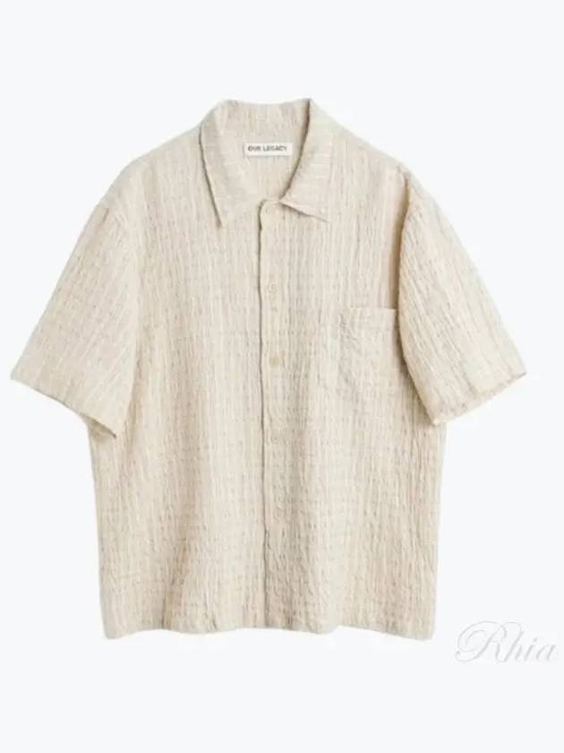 Box Seersucker Texture Shirt M2242BL - OUR LEGACY - BALAAN 2